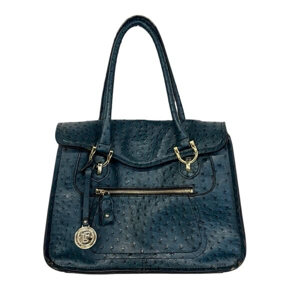 London Fog | Green Simulated Ostrich Skin Leather Purse - Picture 1 of 9